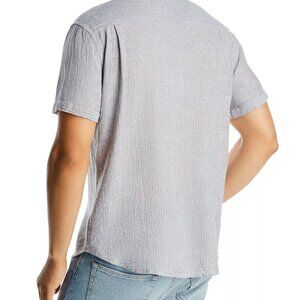 Rails Men's S Carson Chambray Cabana Shirt Linen Blend Beach Resort Vacation